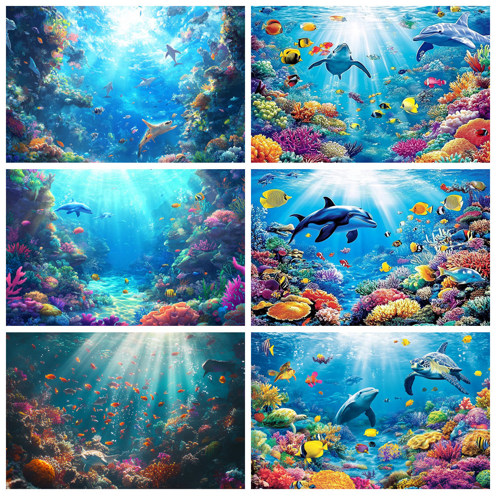 Aquarium Fish Dolphin - Underwater World Background For Photography Fish