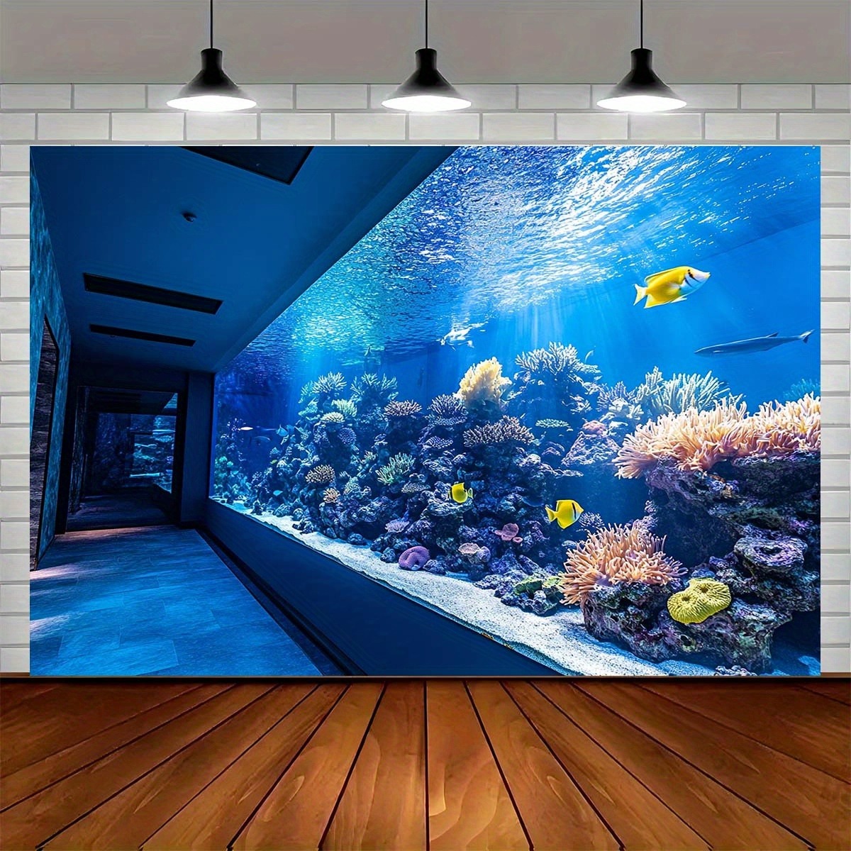 Aquarium Fish Colorful - Vibrant Underwater Aquarium Tapestry Coral Reef
