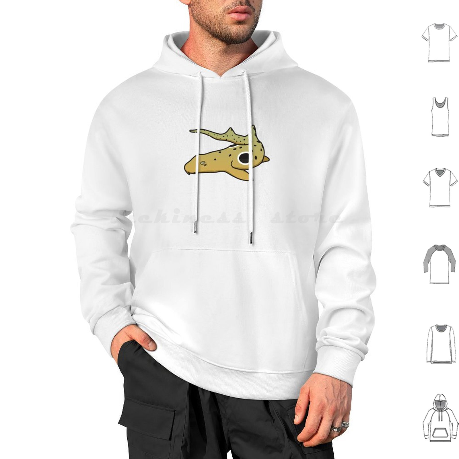Draw Fish Aquarium - Epaulette Shark Drawing Hoodies Long Sleeve