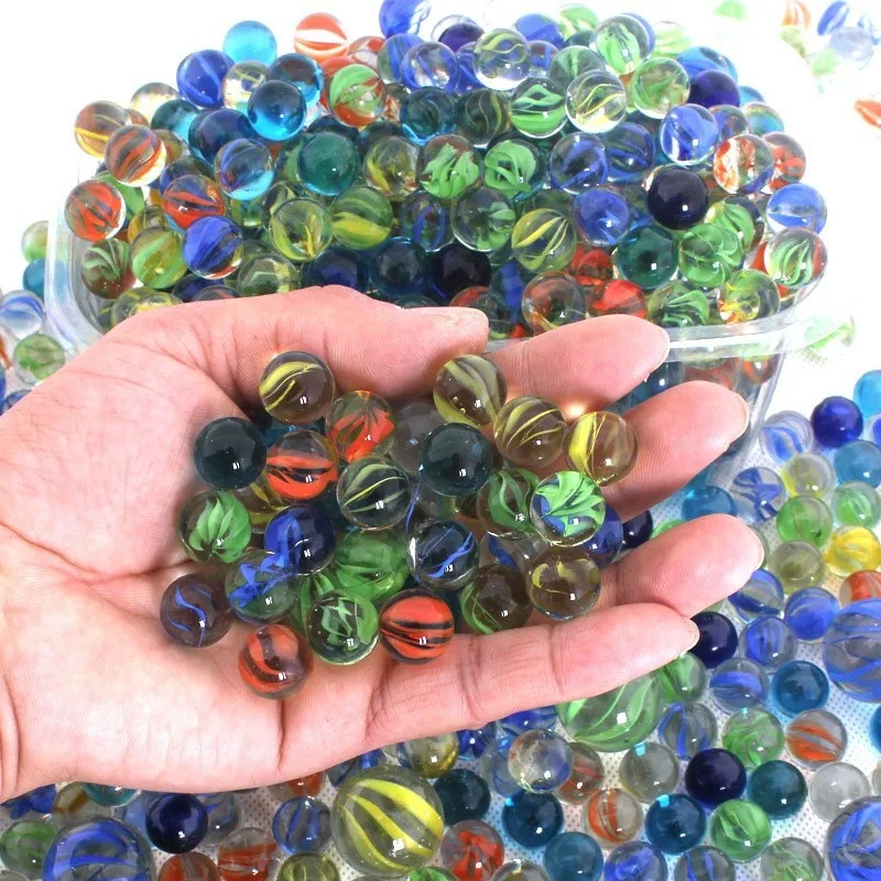 50Pcs 14mm Colorful Glass Marb - огляд і ціна Aquarium Fish Accessories