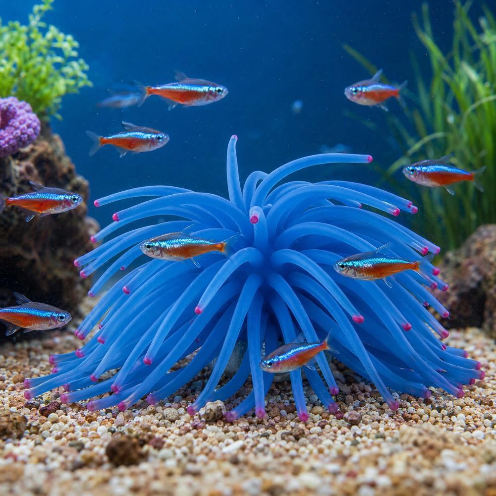 Fish Tank Ornament Silicone Se - огляд і ціна Aquarium Fish Accessories