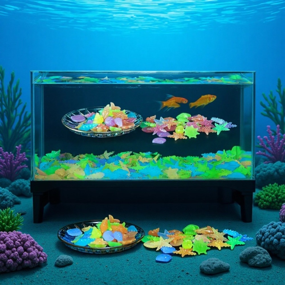 Glowing Luminous Ocean Stones  - огляд і ціна Aquarium Fish Colorful