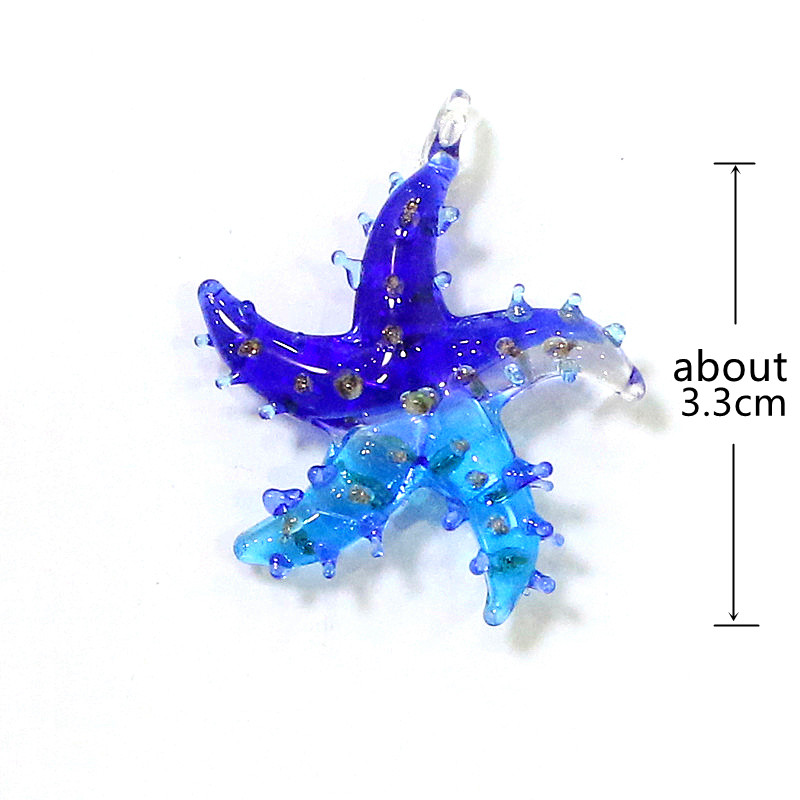 Mini Glass Starfish Pendant Co - огляд і ціна Aquarium Fish Colorful
