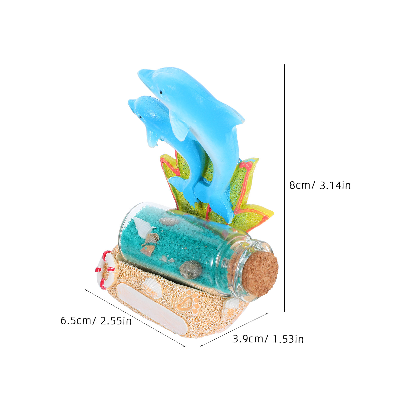 Dolphin Sculpture Drift Bottle - огляд і ціна Aquarium Fish Dolphin
