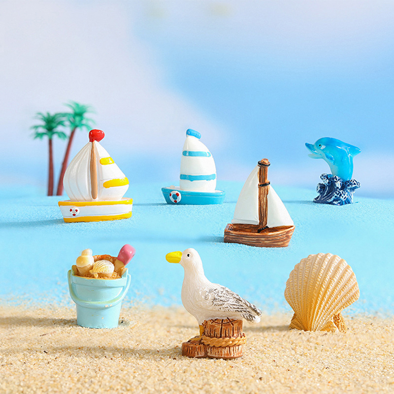Cartoon Surfboard Seashells Se - огляд і ціна Aquarium Fish Dolphin