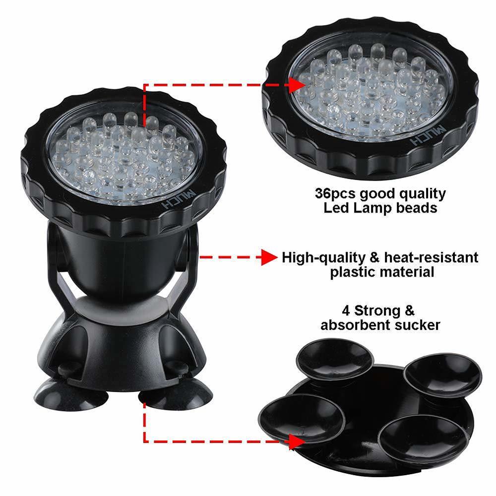 12V Submersible Pond Light Mul - огляд і ціна Aquarium Fish Colorful