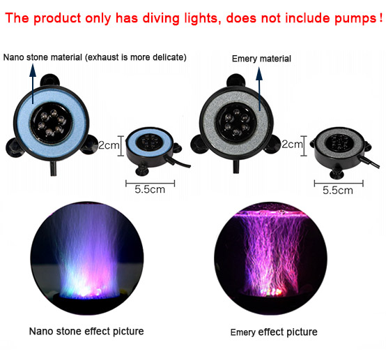 LED Aquarium Air Bubble Light  - огляд і ціна Aquarium Fish Colorful