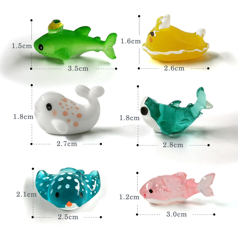 10Pcs Shark Whale Turtle Dolph - огляд і ціна Aquarium Fish Dolphin