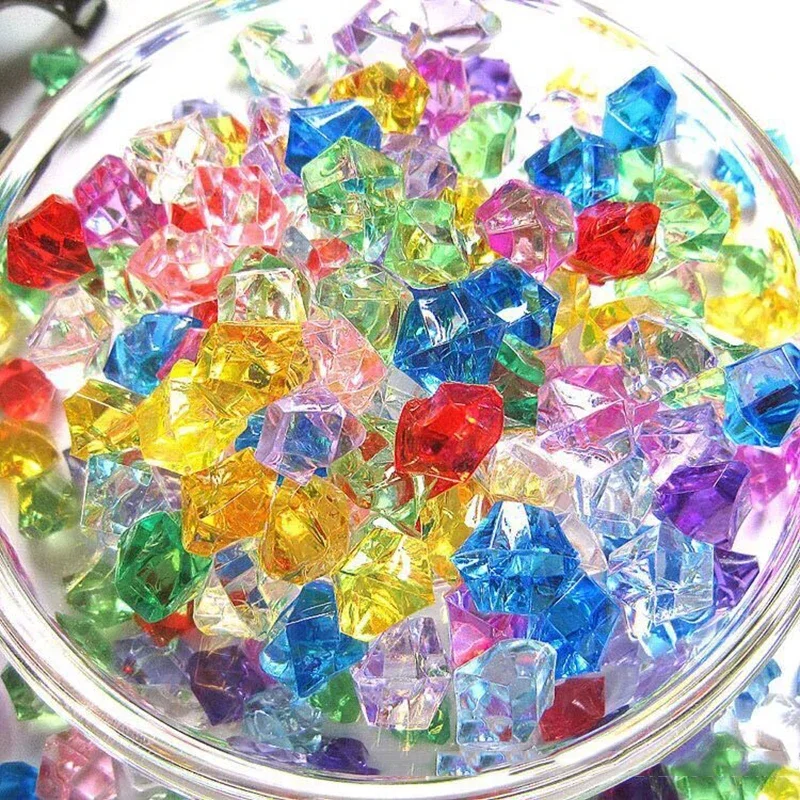 200pcs Acrylic Gem Stone Color - огляд і ціна Aquarium Fish Colorful
