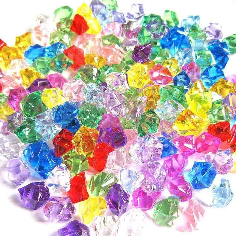 200pcs Acrylic Gem Stone Color - огляд і ціна Aquarium Fish Colorful
