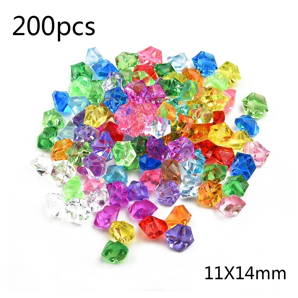 200pcs Acrylic Gem Stone Color - огляд і ціна Aquarium Fish Colorful